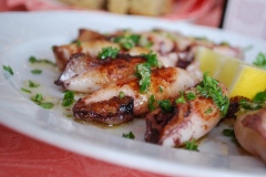 Grilled calamari